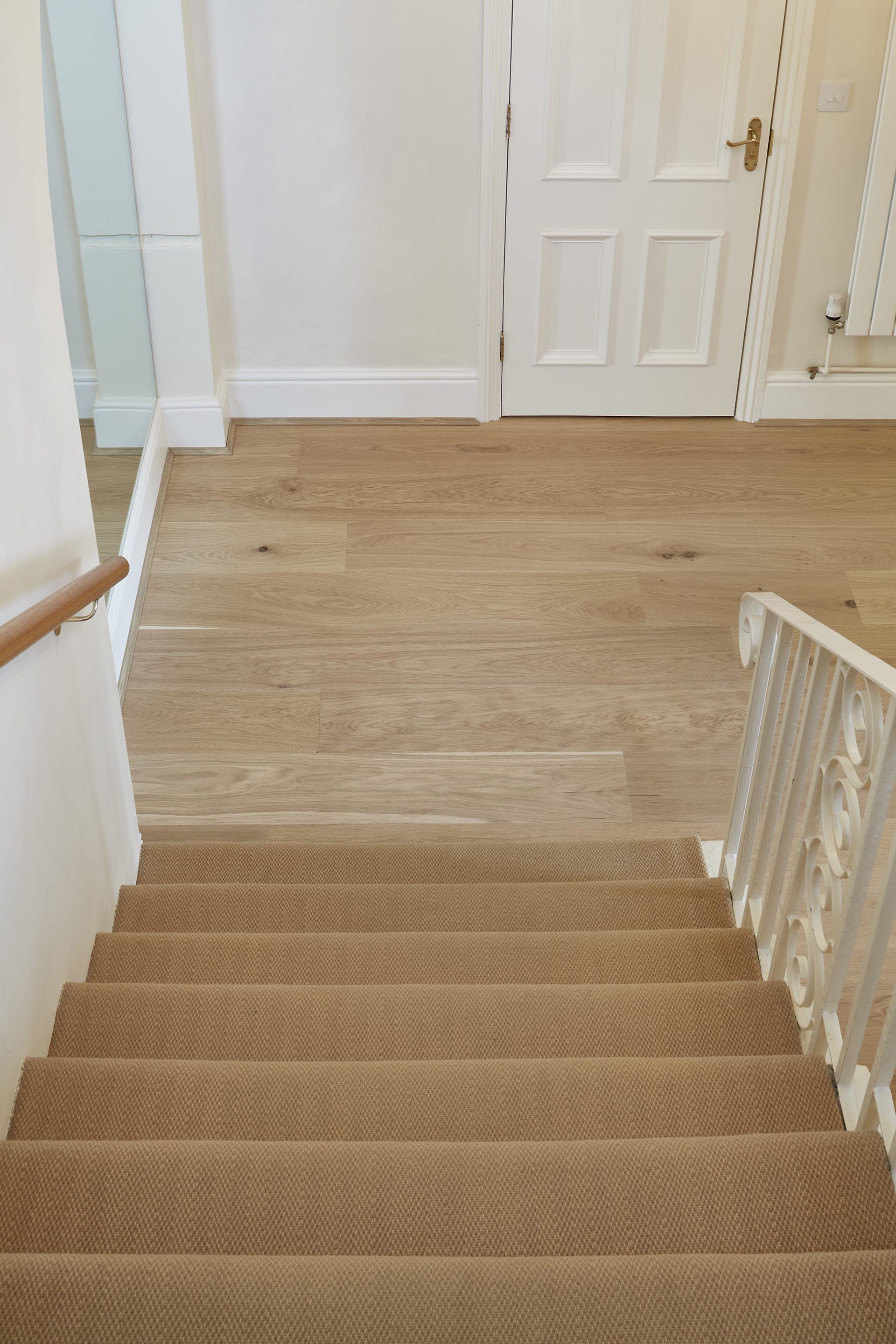carpeted stairs